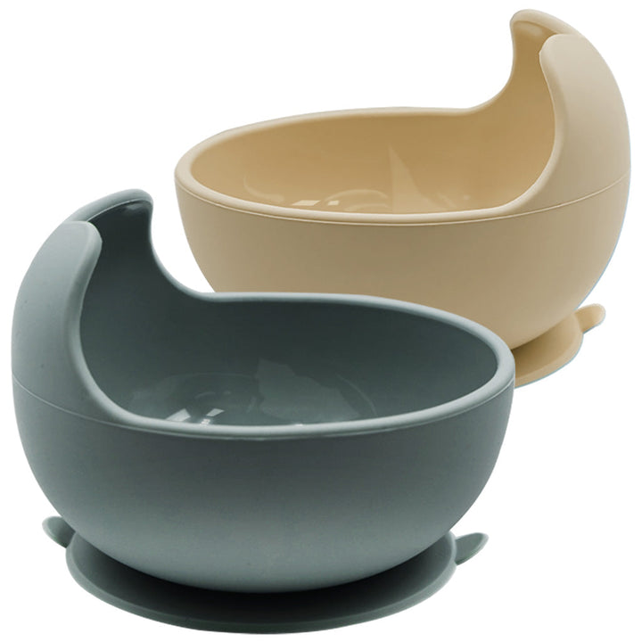 TotAha Silicone Suction Baby Bowl - Natural & Dried Thyme