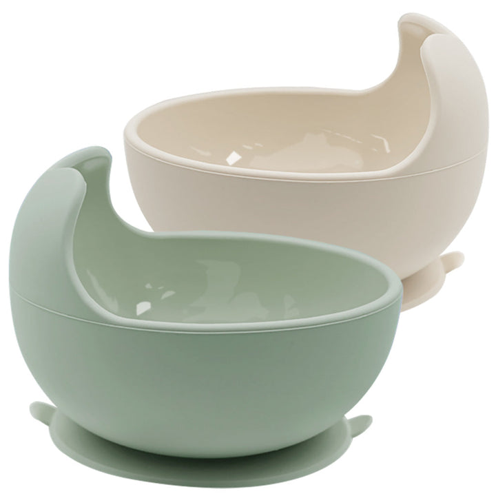TotAha Silicone Suction Baby Bowl - Tradewinds & Mineral Yellow