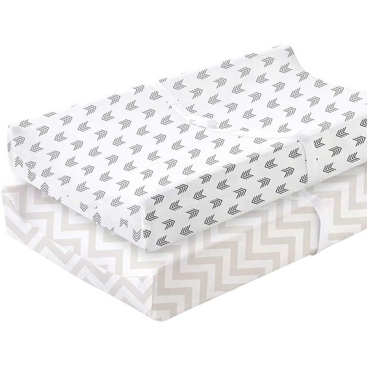 TotAha Changing Pad Covers - Stripes & Squares