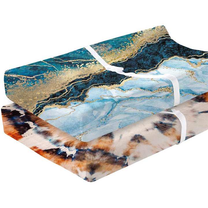 TotAha Changing Pad Covers - Golden whirlpool & Mermaid
