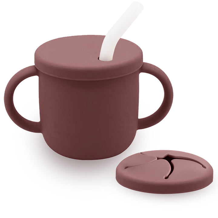 TotAha Silicone Sippy Cup - Cloudy Mauve